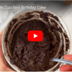 Air Fryer Vegan Chocolate Zucchini Birthday Cake
