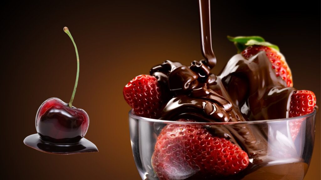 Chocolate Fondue Fruits Recipe