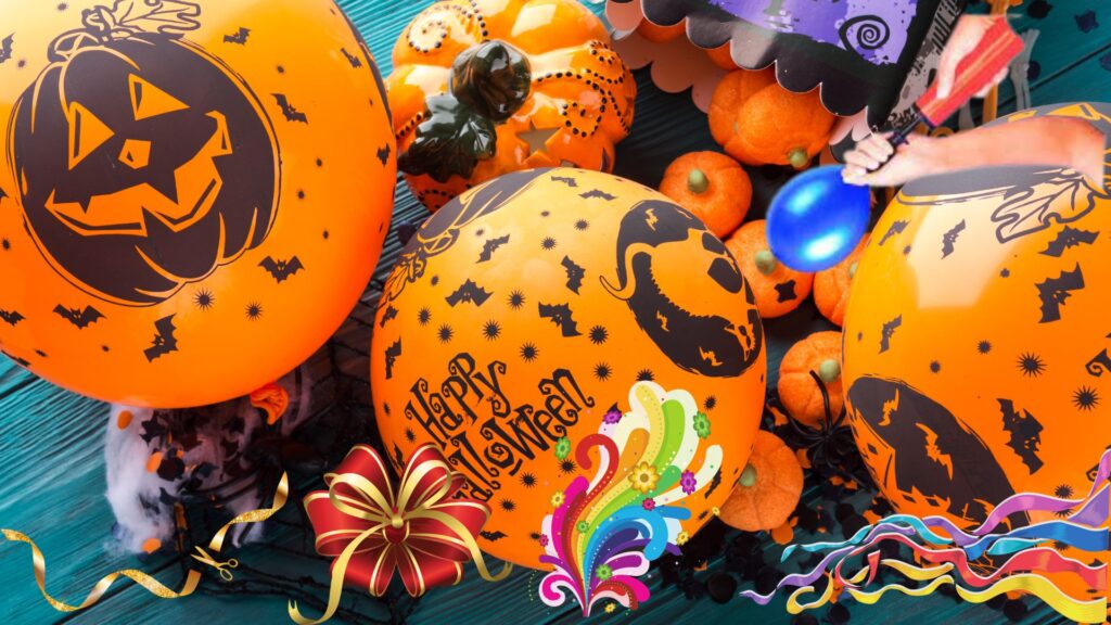 Halloween Balloon Centerpieces