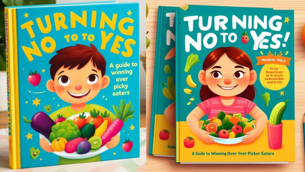 Two books with bright, colorful covers about overcoming picky eating habits in children.