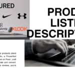 Promotional graphic featuring ‘As Featured On’ brand logos and product listing description services by Georgia Austin.