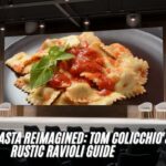 Tom Colicchio’s rustic ravioli recipe with fresh spring ingredients.