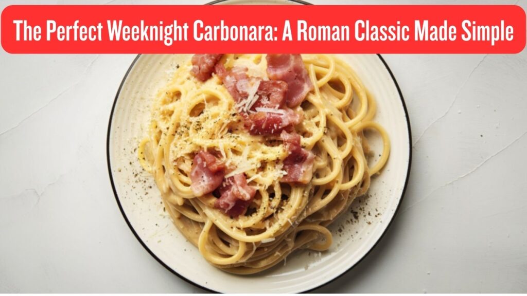 the perfect weeknight carbonara a roman classic made simple
