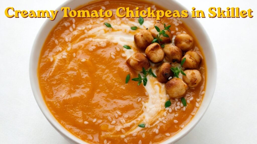 creamy tomato & chickpeas creamy tomato & chickpeas